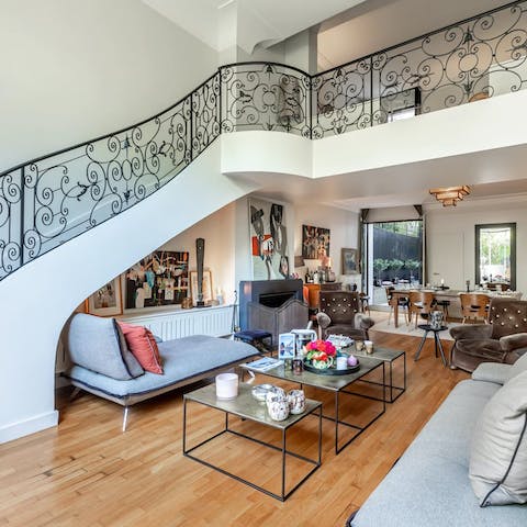 Plan your adventures in the elegant living area