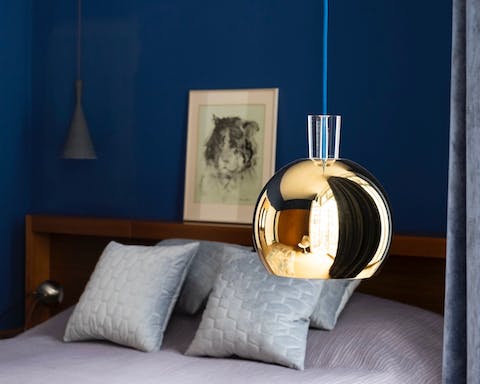 The blue colour palette