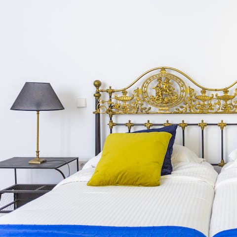 Slumber peacefully on the fabulous, ornate bedframes