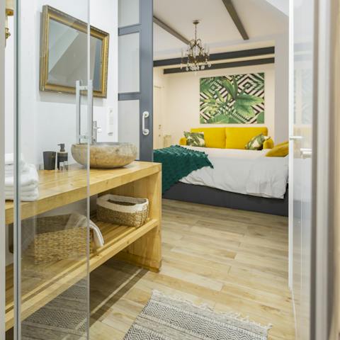 Freshen up in the innovative and minimalist ensuite bathrooms