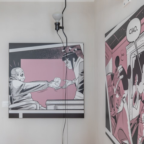 Comic book-inspired art