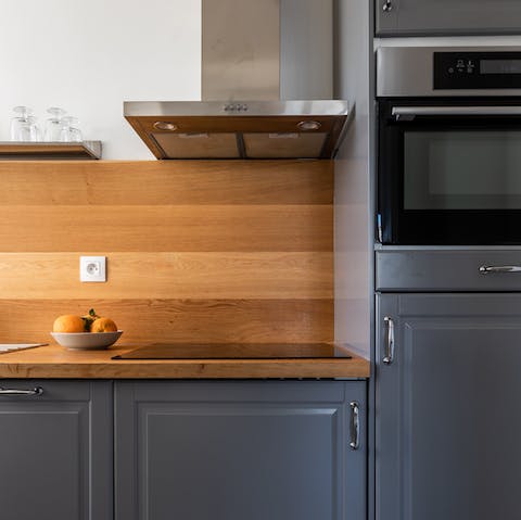 Well-equipped kitchen with style