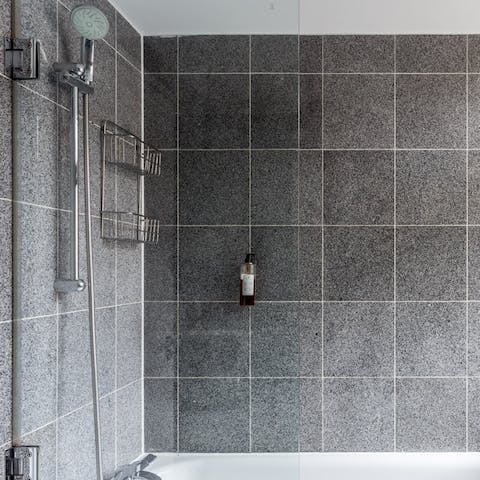spacious bathroom