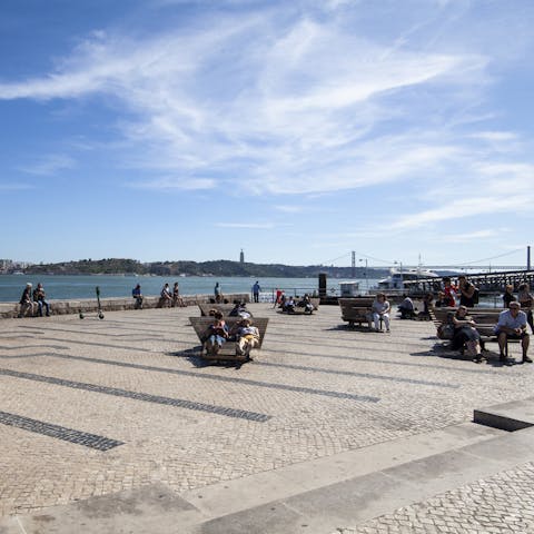 The unbeatable location in Cais do Sodré