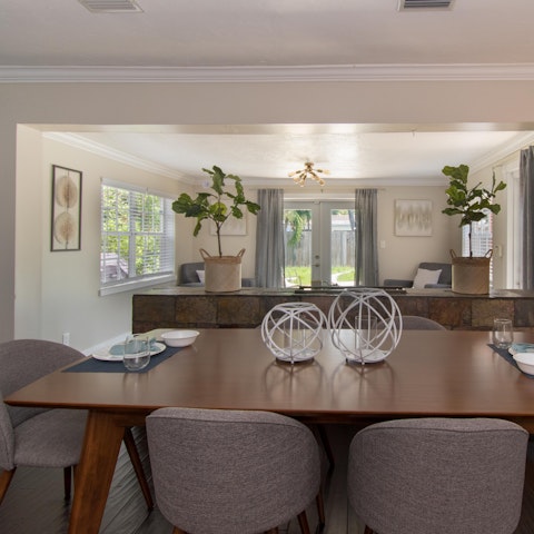 Serve up a home cooked dinner at the large dining area