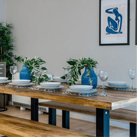 Tuck into a feast before a night on the town