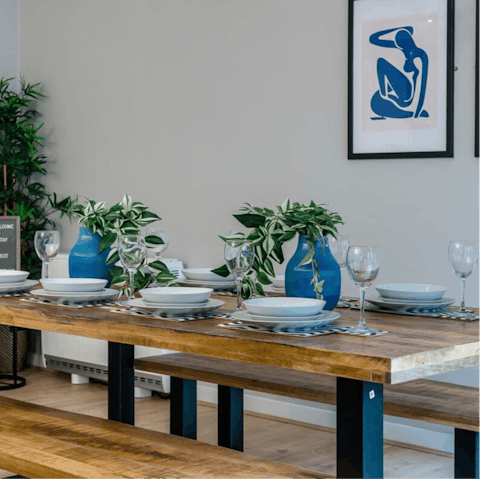 Tuck into a feast before a night on the town