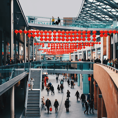 Shop 'til you drop at Liverpool One, steps away