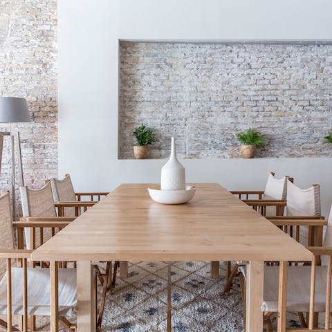 Settle in for a Spanish feast around the Scandi-inspired dining table