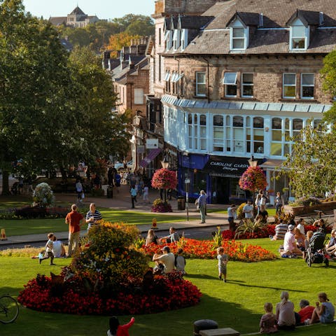 Discover Montpellier Gardens in Harrogate, a fifteen-minute drive