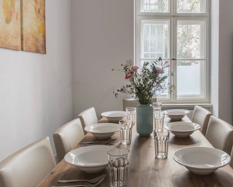 A kitchen equipped for socialising