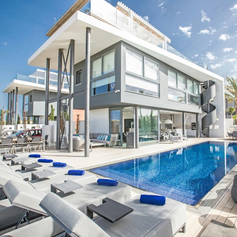 Soak up the sun while the kids play in the pool