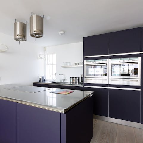 Enjoy a coffee at the kitchen bar before browsing the shops in the Brunswick Centre