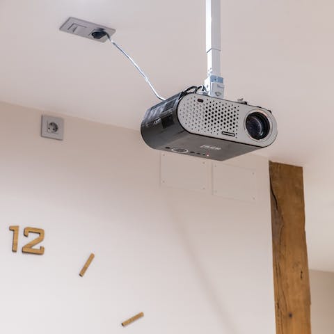You own projector for movie nights