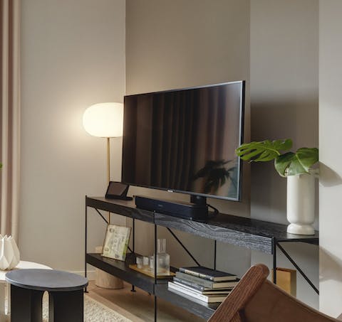 The Smart TV and speaker