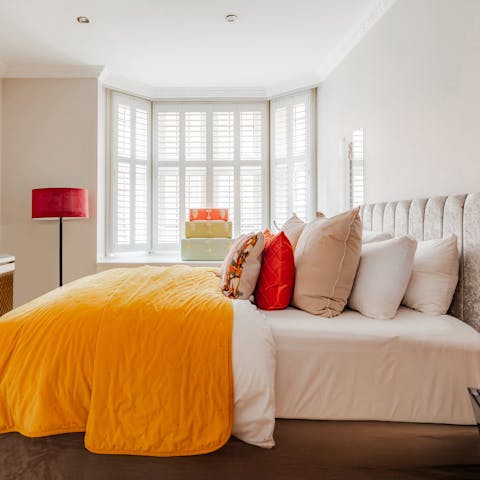 Wake up in the comfortable bedrooms ready to sightsee