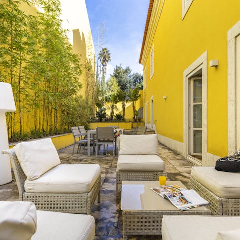 A big private terrace