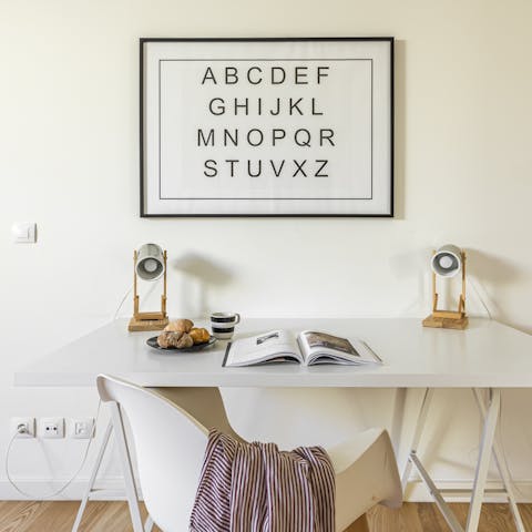 The inspirational prints dotted around this home