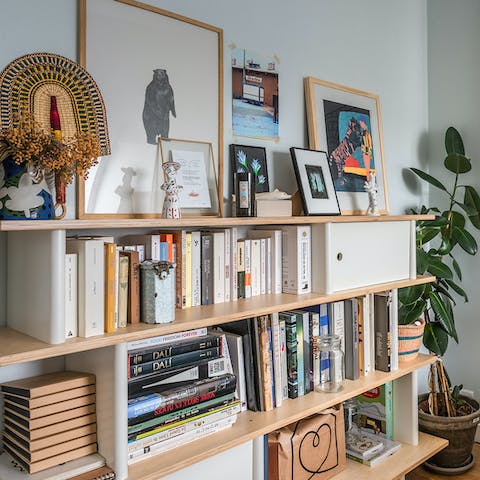 Pick a book or admire the artworks