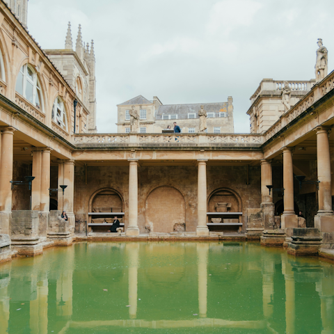 Discover the historic Roman Baths – just a ten-minute walk away