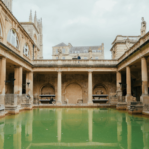 Discover the historic Roman Baths – just a ten-minute walk away