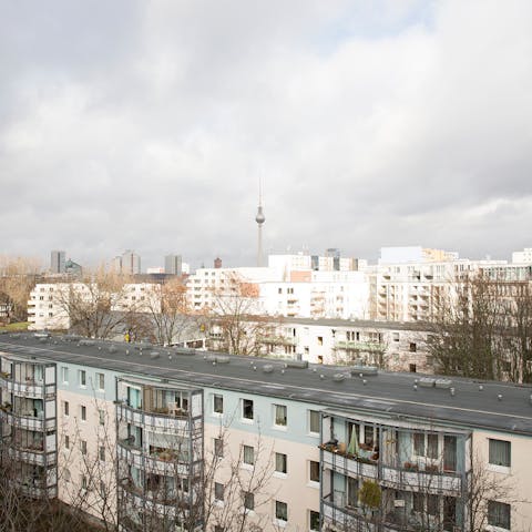 Gorgeous views of Berlin from the terrace