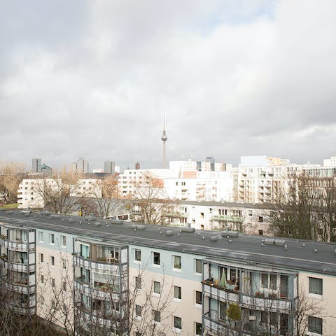 Gorgeous views of Berlin from the terrace