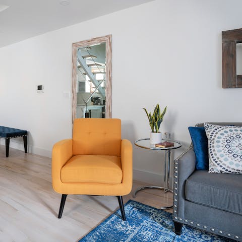 Plan your New York itinerary from the statement yellow armchair