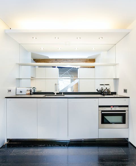 Choose between two kitchens to cook in