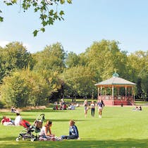 Enjoy the green space at Queen's Park