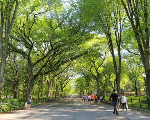The location near Central Park