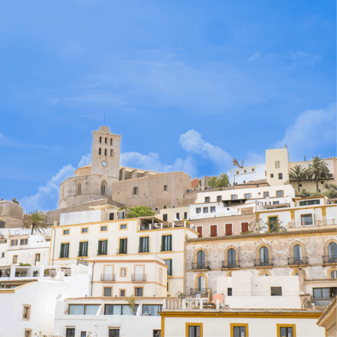 Explore Ibiza Old Town, just a short drive away