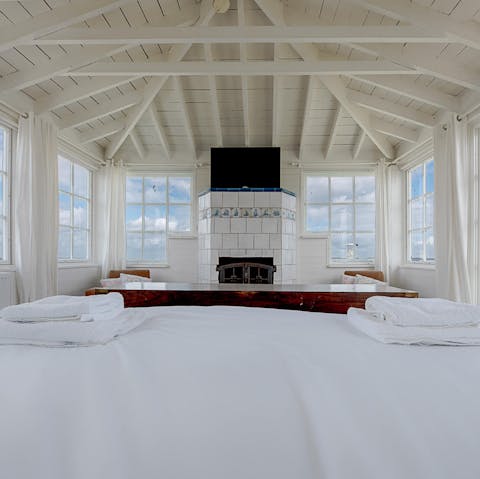 Wake up to fabulous views of the water