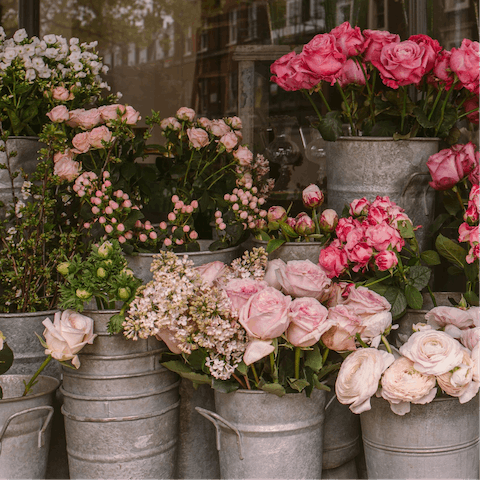 Pick up some flowers from Mercado do Bolhão, a two-minute stroll from this home