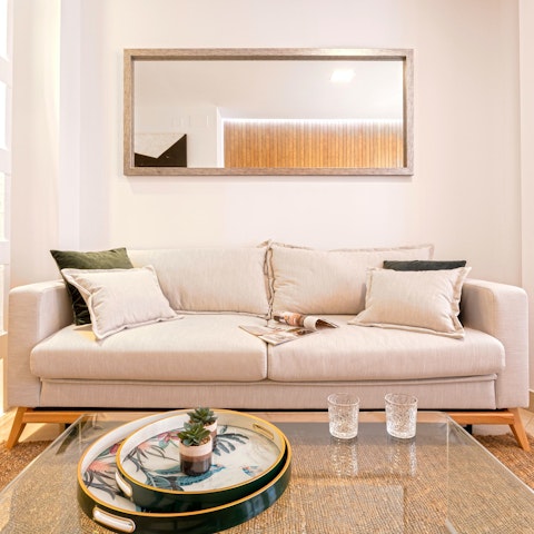 Kick back on the sofa with a Sevilla gin and tonic