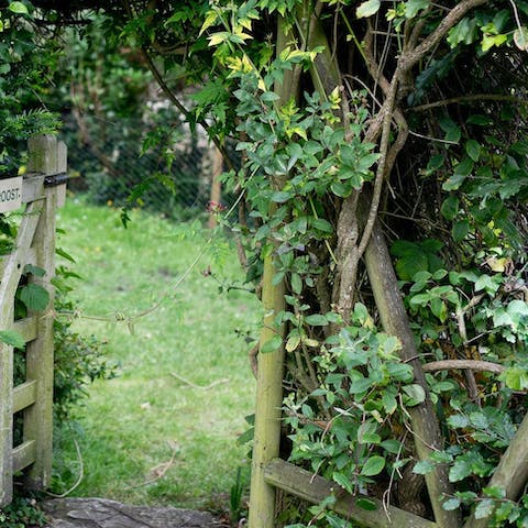 Follow the path down to the secret garden