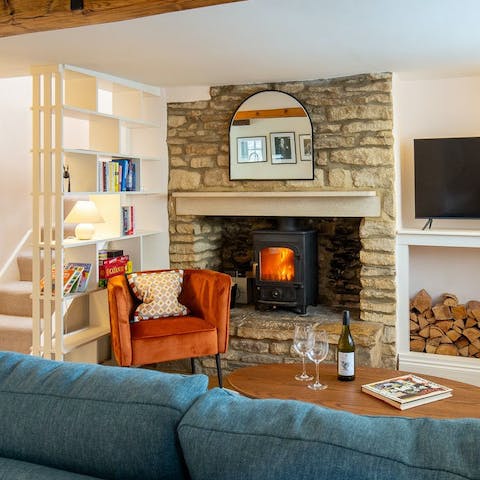 Light the fire and savour cosy evenings at home