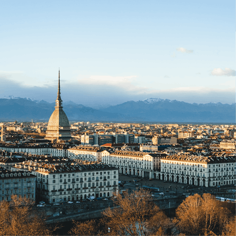 Stay in the Italian countryside, just an hour's drive away from Turin