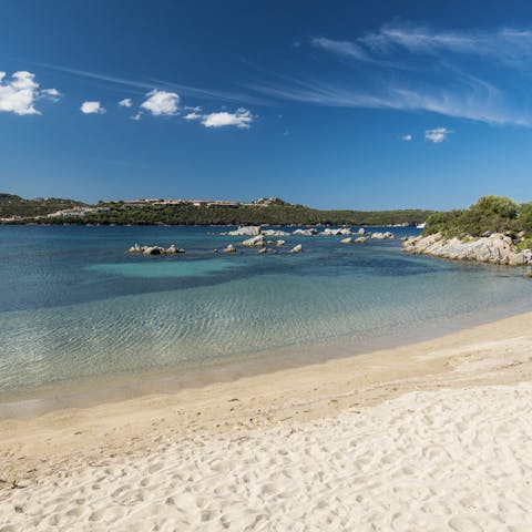 Spend a day on the sands of Quarta Spiaggia, just a short walk away