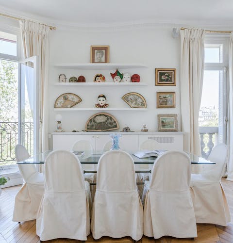 The Venetian masks and fans