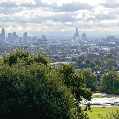 Enjoy a stroll around nearby Hampstead Heath