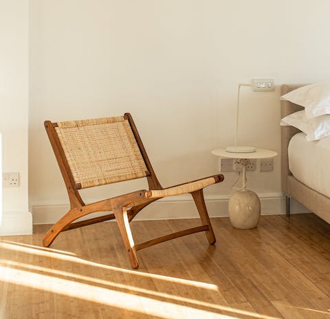 These stylish rattan chairs