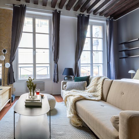 Airy studio filled with natural light