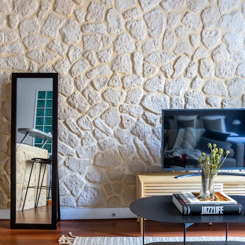 Characterful stone wall