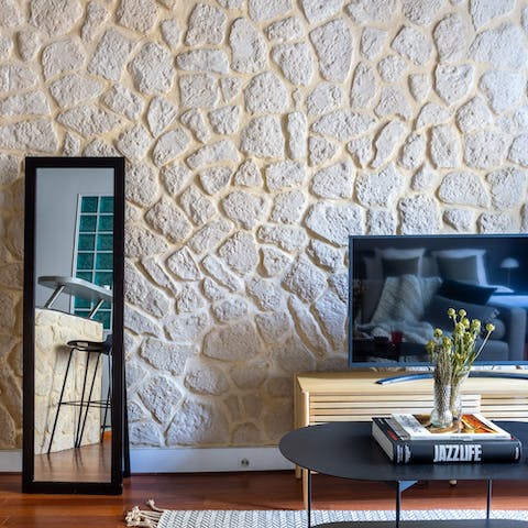Characterful stone wall