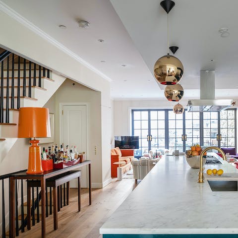 Come together as a family and make the most of the open-plan living space