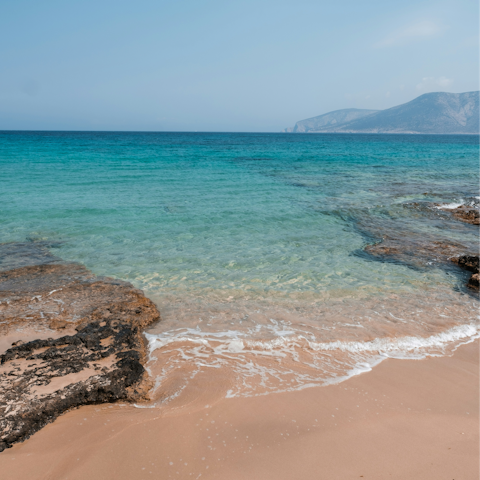 Spend your days in Naxos' aquamarine waters