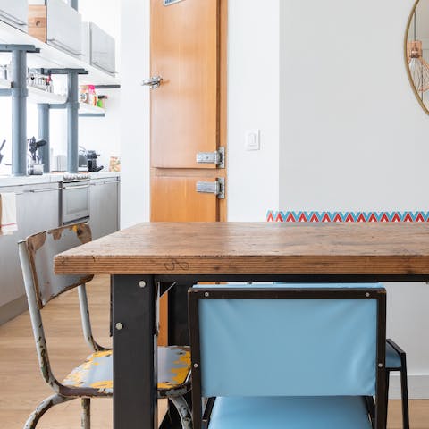 Industrial-style furnishings