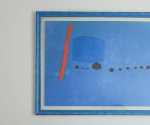 Abstract art on display