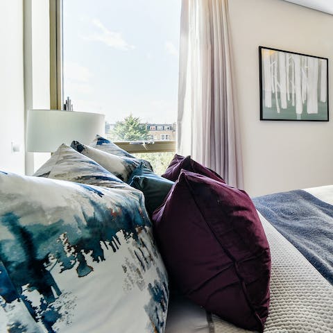 Wake up in the sumptuous bed feeling well-rested and ready for adventure